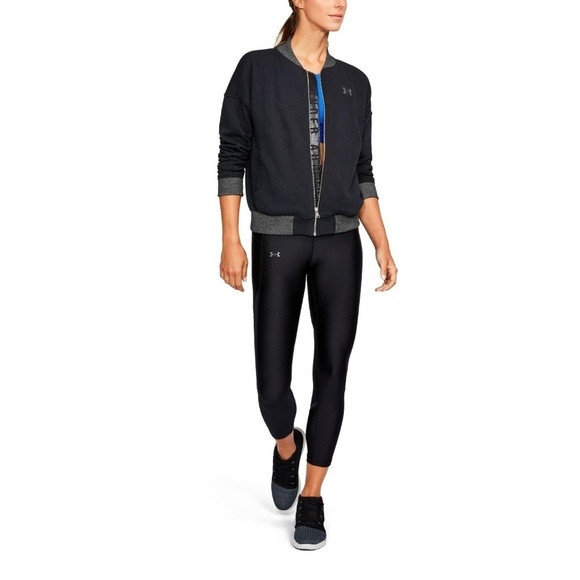 Under Armour Threadborne Fleece Bomber Jacket - Picture 3 of 5